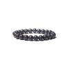 Pulseira de contas elástica de 8mm de pó de pedra olho de tigre cristal pedra vulcânica ametista hematita ágata vermelha pulseira de contas elástica transfronteiriça