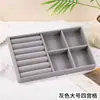 Flanela Joyería Caja de Almacenamiento para Joyería Collar Pulsera Anillo Pendientes Bandeja de Almacenamiento de Escritorio Cajón