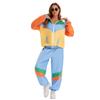 Comercio Exterior Nuevo Retro Años 70 Hip Hop Rock Chaqueta Disfraz Halloween Hombres y Mujeres Traje de Disfraz de Escenario