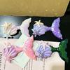 Acessórios de joias de concha de sereia com lantejoulas fofas, doce estrela do mar, rabo de peixe, material artesanal, acessórios semi-acabados faça você mesmo