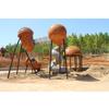 Paraíso de Frutas de Pino entretenimiento infantil isla feliz fábrica directa equipo de parque infantil exterior grande ACORN combinación de trepar y tobogán