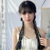 Verano nueva trenza de peluca niños moda trenza de perlas trenza de tres cabos doble coleta trenza de boxeadora outlet de fábrica