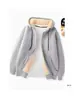 Abrigo con capucha de terciopelo de cordero engrosado con forro polar Otoño e Invierno Holgado Casual Cálido Ropa deportiva Cárdigan Sudadera con capucha Mujer