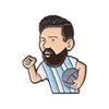 Personaje de dibujos animados modelado serie de jugador de fútbol insignia de recuerdo personalidad decoración versátil broche