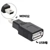 Audio para Coche Adaptador OTG para Coche Mini USB Hembra a 5 Pines Cabezal Tipo T Conector de Unidad USB para Coche MP3 Línea t Puerto