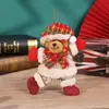 Adornos navideños, muñeco de nieve, ciervo, anciano, regalo de Navidad, pequeño colgante, muñeco de peluche, colgante para árbol de Navidad, suministros