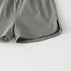 Conjunto de Verano para Niños Estilo Coreano Chaleco de Rayas sin Mangas Pantalones Cortos Casuales Conjunto Delgado de Dos Piezas para Bebés y Niños Pequeños