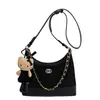 Bolsa de Corrente Matelassê Estilo Chanel, Bolsa de Ombro Feminina de Grande Capacidade para o Dia a Dia, Bolsa de Ombro Feminina Casual, Marca Coreana de Nicho