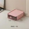 Caja de almacenamiento apilable y combinable con múltiples compartimentos y asa de conejo para papelería de escritorio y artículos varios, caja de almacenamiento compartimentada para estudiantes al por mayor