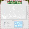 BMS841-845 Pegatina de Navidad Esmerilada Electrostática para Vidrio PVC Sin Adhesivo Protección Pájaro Anticolisión Pegatina para Vidrio