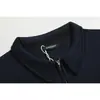 Sudadera Rumei Retro Americano de Color Sólido con Media Cremallera y Cuello Polo para Hombre y Mujer, Primavera Holgada Versátil Chaqueta Top Corto