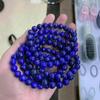 Venta al por mayor de fábrica pulsera de anillo único de lapislázuli natural pulsera de cuentas redondas joyería DIY suministro en vivo