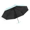 Paraguas Plegable de Vinilo Negro 50% de Descuento Mini Protector Solar Cápsula Paraguas de Sol para Mujer, Duradero y Exquisito, Paraguas de Bolsillo de Alta Estética