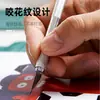 Cuchillo de Tallar de Venta Caliente Transfronterizo Juego de Cuchillos para Cortar Papel Modelo de Sello de Goma para Tallado de Papel Estudiante Cuchillo Manual para Cortar Papel Venta al por Mayor