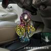 Capa de câmbio de carro transfronteiriça estampa de leopardo criativa decoração de alavanca de câmbio suéter pequeno para câmbio freio de mão mini moletom