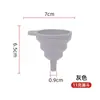 Embudo de silicona, embudo dispensador, embudo para almacenar granos, embudo para bolsas de hielo, embudo líquido de silicona plegable y retráctil