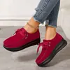 Sapatos femininos plus size estilo europeu e americano, tênis plataforma com cadarços, sapatos casuais de exportação novos para primavera/verão 2026, sapatos únicos para mulheres