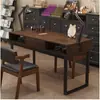 Mesa de Manicura Retro Estilo Americano de Madera Maciza con Aspiradora, Almacenamiento de una o Dos Capas, Diseño Sencillo para Dormitorio, Uso Comercial, Escritorio Multiusos
