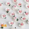 Flor de cerâmica de cinco pétalas Flor de cerâmica de unha de 5 pétalas DIY acessórios de beleza para celular ponto multi-tamanho multi-cor