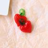 Simulación de comida y juego de estilo INS, cuentas de vidrio de frutas, pendientes colgantes, tocado, pulsera, material, accesorios al por mayor
