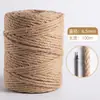 Corda de cânhamo artesanal material DIY arranhador para gatos linha de corda grossa de cânhamo decoração de tubo de água corda fina corda de amarração resistente ao desgaste