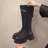 Botas largas de plataforma gruesa Melard para mujer, nuevo modelo de otoño 2026, botas elásticas que realzan la altura para mujeres petite, botas largas hasta la rodilla