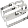 Soporte de Puente de Acero Inoxidable 304 Abrazadera Cuadrada Abrazadera Americana para Manguera Soporte de Ingeniería de Puente para Cable Fotovoltaico 100 200