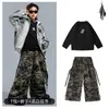 Roupas de Performance Hip-Hop para Crianças, Jaquetas Hip-Hop Elegantes para Meninos Outono e Inverno, Roupas da Moda para o Dia de Ano Novo, Marca da Moda Hiphop para Crianças, Roupas para Crianças