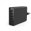 Cargador USB de 6 Puertos 5V10A Estación de Carga de Escritorio Cargador Múltiple para Teléfono Móvil Adecuado para Apple, Huawei, Xiaomi
