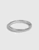 Anillo de Plata de Ley S925 Versión Coreana para Mujer, Diseño de Nicho con un Estilo Minimalista Fresco, Anillo Abierto Ajustable