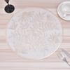 Tapete de mesa de jantar à prova d'água e óleo, estilo europeu, simples, ouro rosa, alto valor, base para copos, anti-escaldante, tapete decorativo bronzeador