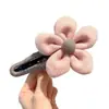 Presilha de bico de pato marrom de cachorro coreano, presilha elegante para coque torcido, presilha de cabelo volumizadora para a parte de trás da cabeça, acessório de cabelo de alta qualidade