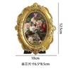 Moldura de Foto Dourada em Relevo Estilo Europeu Vintage Decoração de Parede para Casa e Pousada, Pendente de Parede Esculpido Artístico de Luxo Leve