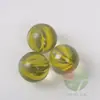 20 Unidades 25mm bolinhas de gude de vidro transparentes amarelas em formato de pétala 2,5cm máquina de jogo bolinhas amarelas de oito pétalas bola decorativa 400g