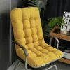 Cojín para Silla Larga de Color Sólido Transfronterizo Cojín de Oficina Cojín Integrado Engrosado Cojín para Silla Reclinable de Otoño e Invierno Cojín para Asiento