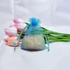 Bolsa de Regalo de Color Sólido Lista para Usar con Cordón Malla de Organza Bolsa para Dulces de Boda Bolsa de Gasa Perlada