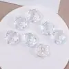 Parche Acrílico de Flor Rosa con Purpurina Semitransparente de Colores AB de Moda y Versátil Accesorios para Joyería DIY Materiales al por Mayor