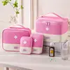 Botiquín Médico Portátil para Viajes de Negocios, Botiquín de Primeros Auxilios para Exteriores, Bolsa Pequeña Portátil para Medicamentos, Bolsa de Almacenamiento para el Hogar