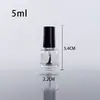Frasco de Esmalte Sub-frasco 5ml10ml15ml Frasco de Vidro Transparente Vazio Pincel Largo Dupont Frasco de Cola Atacado