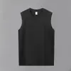 Chal pesado para hombre, top sin mangas estilo americano, estilo deportivo transfronterizo 2025, corte holgado, talla grande, cuello redondo, camiseta sin mangas, verano