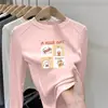 Camiseta para niños 2026 nuevo estilo cuello redondo manga larga para niñas otoño e invierno polar cálido y elegante top base para niñas pequeñas