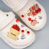 Accesorios de Resina de Tomate Manzana Estéreo Artificiales Lindos y Calientes Accesorios de Flor para Zapatos Croc DIY Joyería Desmontable para Zapatos