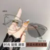 Gafas Fotocromáticas de Prescripción, Monturas de Gafas de Moda Transfronterizas, Gafas Anti-Luz Azul Ojo de Gato Sin Prescripción, Efecto Adelgazante para Caras Grandes, Gafas de Prescripción
