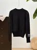 Nuevo top de punto francés is@bel con mangas abullonadas y cuello redondo para mujer, tejido de punto suave y pegajoso, ajustado, cómodo, simple, de alta gama
