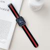 Para Apple Watch 678910 Geração Fivela Magnética Pulseira de Silicone Listrada de Duas Cores Pulseira Apple Watch