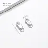 Pulseira colar com fecho de prata S925 conector de mola de cabeça dupla fecho de retenção de cor material para joias DIY acessórios de alta qualidade