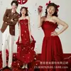 Estudio Fotográfico Nuevo Tema de Año Nuevo Traje Rojo Atmósfera Chica Dulce Interior Foto Fotografía Arte Foto Ropa