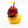 Decoração de Carro Pato Amarelo Pequeno, Capacete Tendência do Tiktok para Carros e Motos, Pato Quebra-Vento Estilo Celebridade da Internet Acessório para Carro