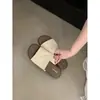 Chanclas Estilo Francés para Mujer, Calzado de Verano para Exteriores, Zapatos de Playa para Vacaciones, Nuevas Sandalias Planas Casuales de Punta Abierta Antideslizantes