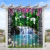Cortina Ventana Pantalla Impermeable Exterior Comercio Exterior Transfronterizo Pabellón Moderno Amazon Transfronterizo Toldo Protector Solar Serie Bosque